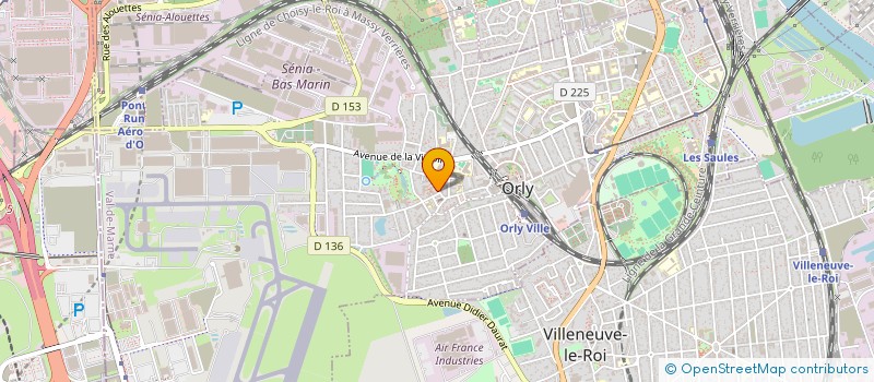 localisation de l'entreprise SCI HK  ORLY