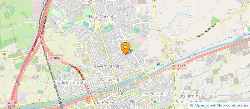 localisation de l'entreprise SCI HK  PERPIGNAN