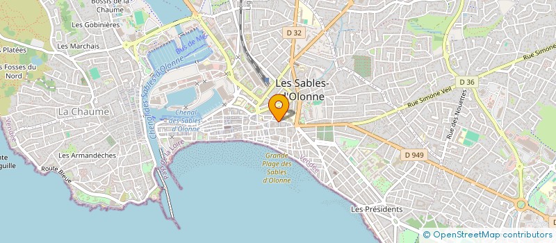 localisation de l'entreprise SCI HK IMMO 1 à LES SABLES D OLONNE
