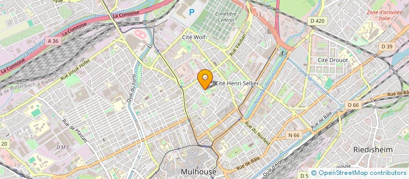 localisation de l'entreprise SCI HK2  MULHOUSE