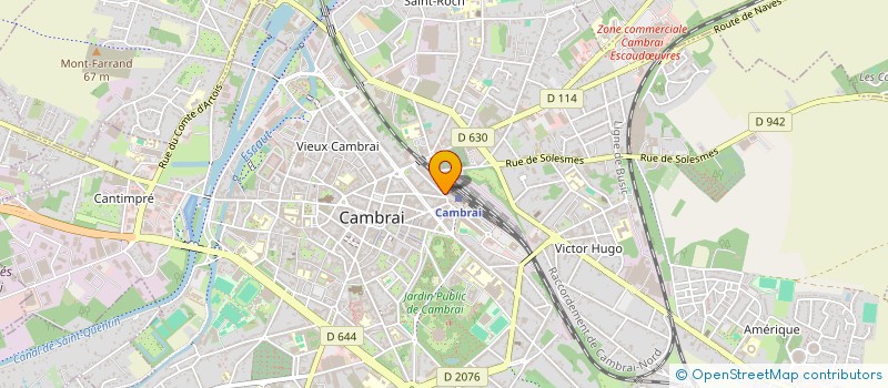 localisation de l'entreprise SCI HL à CAMBRAI