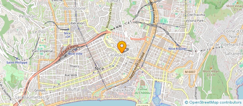 localisation de l'entreprise SCI HL BB à NICE