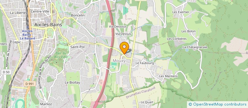 localisation de l'entreprise SCI HL, LADEUZE A KINE  MOUXY