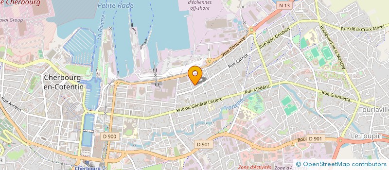 localisation de l'entreprise SCI HLB à CHERBOURG-EN-COTENTIN