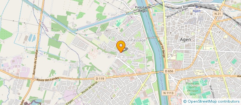 localisation de l'entreprise SCI HLBJ  LE PASSAGE