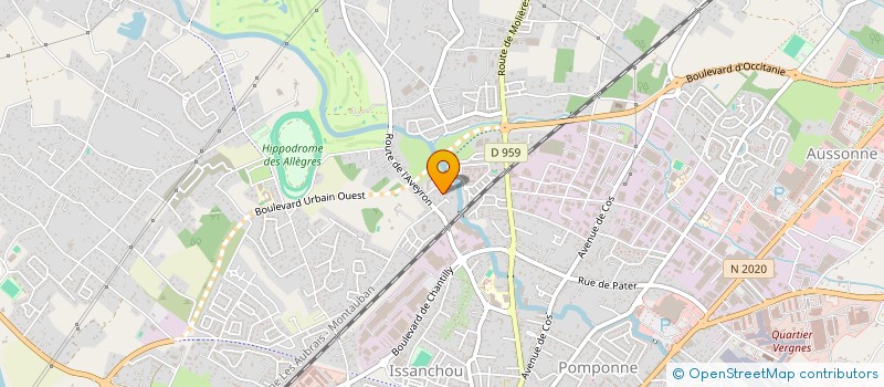 localisation de l'entreprise SCI HLCM  MONTAUBAN