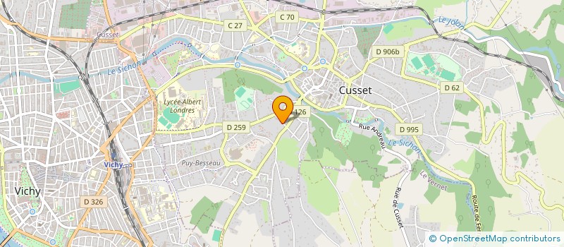 localisation de l'entreprise SCI HLD à CUSSET