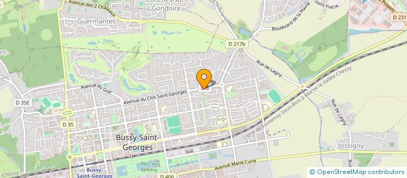 localisation de l'entreprise SCI HLD.NG  BUSSY-SAINT-GEORGES