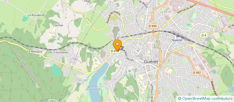localisation de l'entreprise SCI HLF2  GUERET