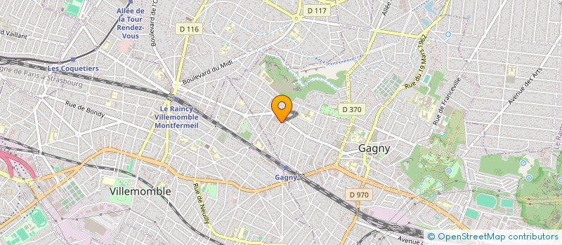 localisation de l'entreprise SCI HLG  GAGNY