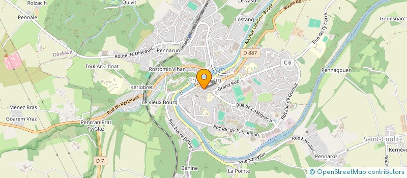 localisation de l'entreprise SCI HLH  CHATEAULIN