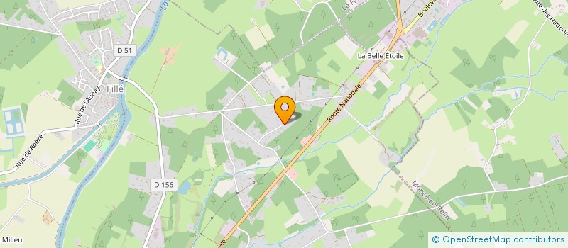 localisation de l'entreprise SCI HLI  GUECELARD