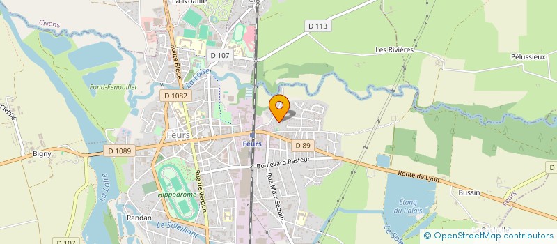 localisation de l'entreprise SCI HLPF  FEURS