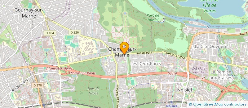 localisation de l'entreprise SCI HLS GOURNAY SUR MARNE  CHAMPS-SUR-MARNE