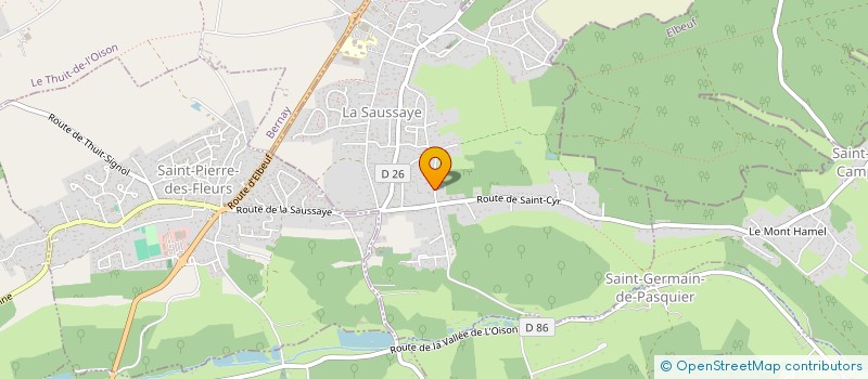 localisation de l'entreprise SCI HLT  LA SAUSSAYE