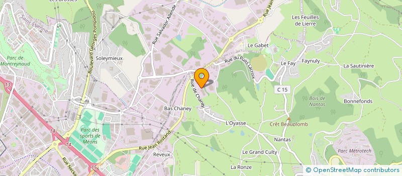 localisation de l'entreprise SCI HLTP DE LA RUE FRANCHE  SAINT-JEAN-BONNEFONDS