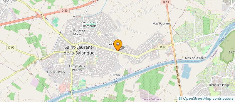 localisation de l'entreprise SCI HLV  SAINT-LAURENT-DE-LA-SALANQUE