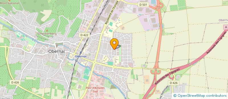 localisation de l'entreprise SCI HLV19  OBERNAI