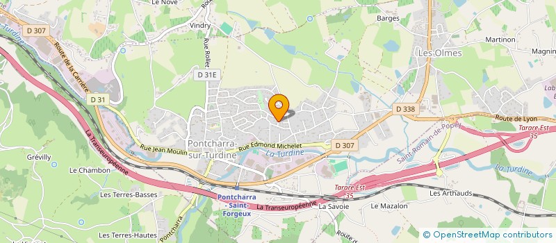 localisation de l'entreprise SCI HLZ  VINDRY-SUR-TURDINE