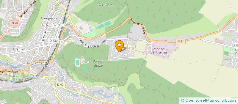 localisation de l'entreprise SCI HLZ  DARNETAL