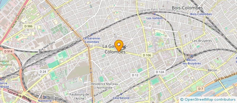 localisation de l'entreprise SCI HLZ à LA GARENNE-COLOMBES