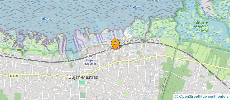 localisation de l'entreprise SCI HM  GUJAN-MESTRAS