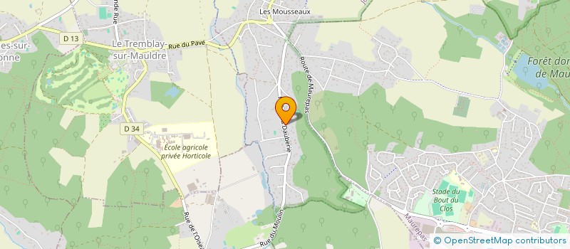 localisation de l'entreprise SCI HM  JOUARS-PONTCHARTRAIN