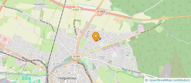 localisation de l'entreprise SCI HM  HAGUENAU