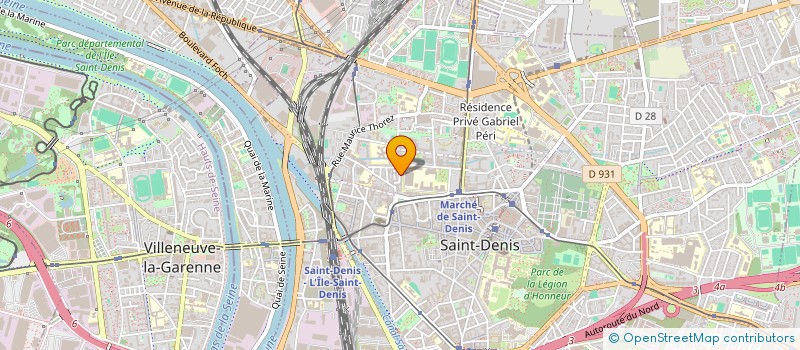 localisation de l'entreprise SCI HM à SAINT-DENIS