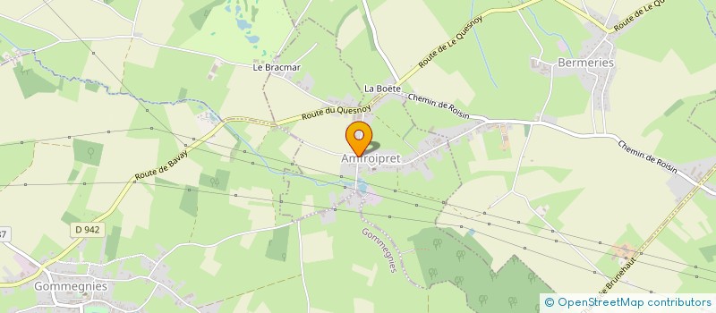 localisation de l'entreprise SCI HM à AMFROIPRET