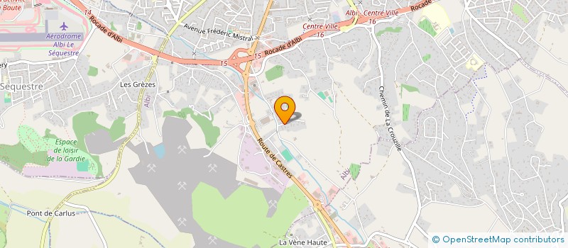 localisation de l'entreprise SCI HM à ALBI