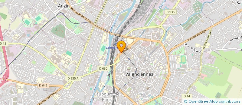 localisation de l'entreprise SCI HM  VALENCIENNES