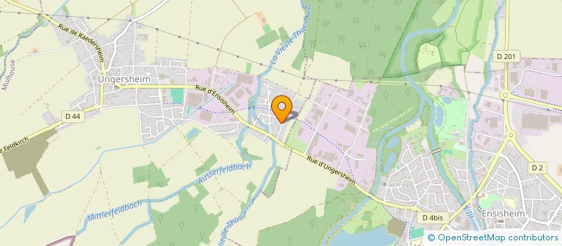 localisation de l'entreprise SCI HM ET CO  RAEDERSHEIM