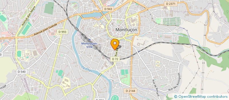 localisation de l'entreprise SCI HM IMMOBILIER à MONTLUCON