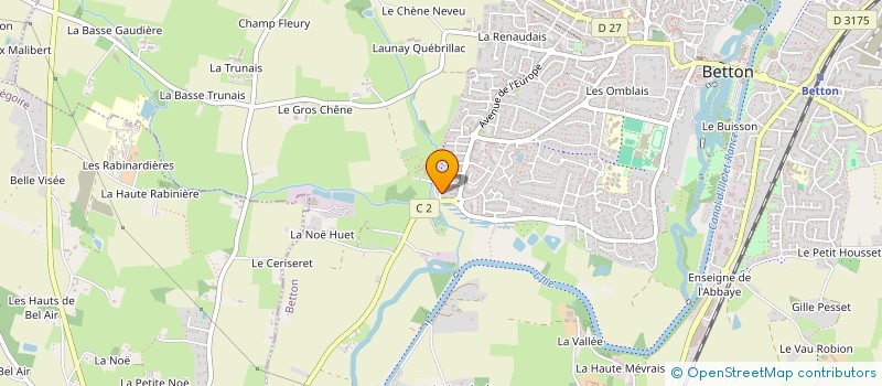 localisation de l'entreprise SCI HM IMMOBILIER  BETTON