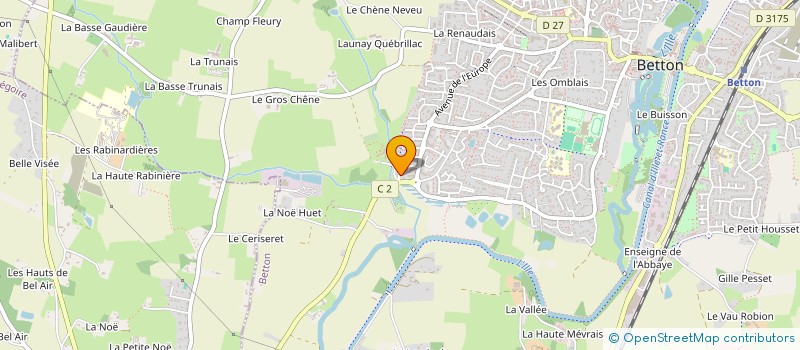 localisation de l'entreprise SCI HM INVEST  BETTON