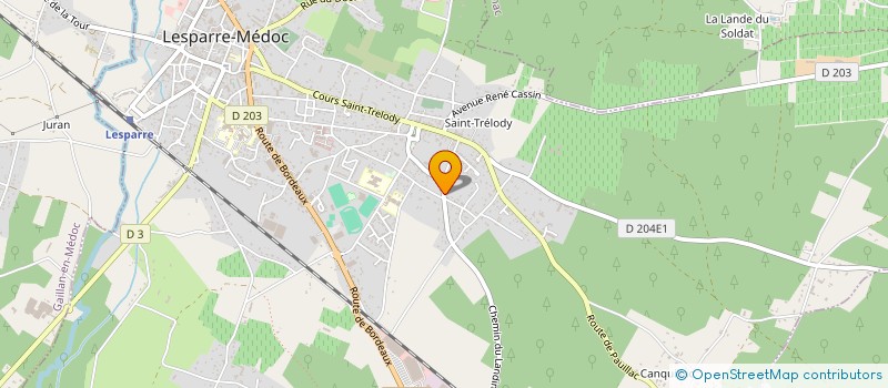 localisation de l'entreprise SCI HM INVEST  LESPARRE-MEDOC