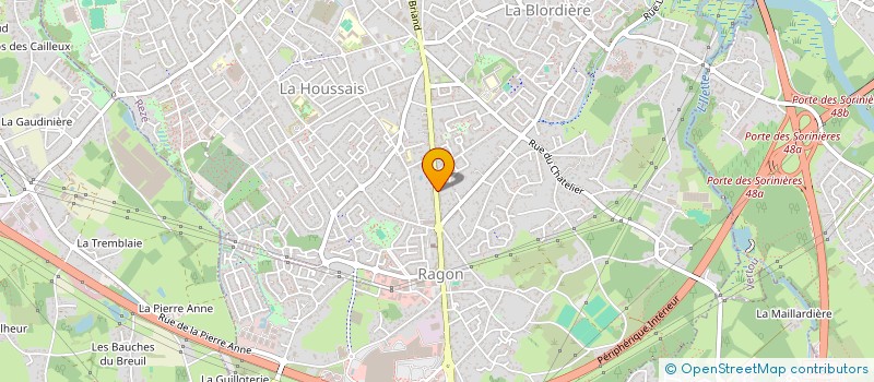 localisation de l'entreprise SCI HM REZE  REZE