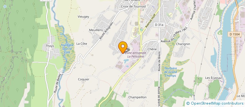 localisation de l'entreprise SCI HM2  BELLEY