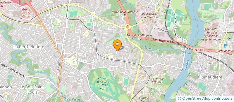 localisation de l'entreprise SCI HM2C DELATTE  NANTES