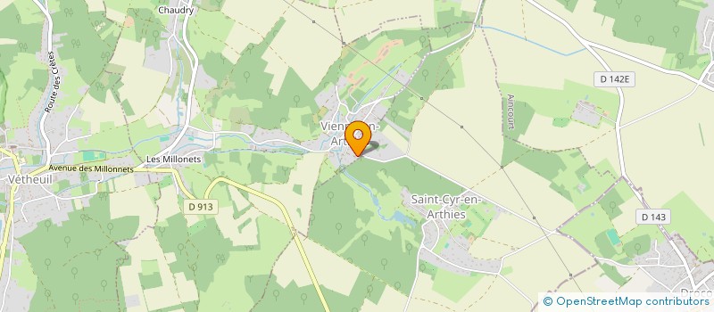 localisation de l'entreprise SCI HM55  VIENNE-EN-ARTHIES