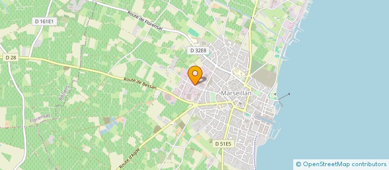 localisation de l'entreprise SCI HMBA à MARSEILLAN