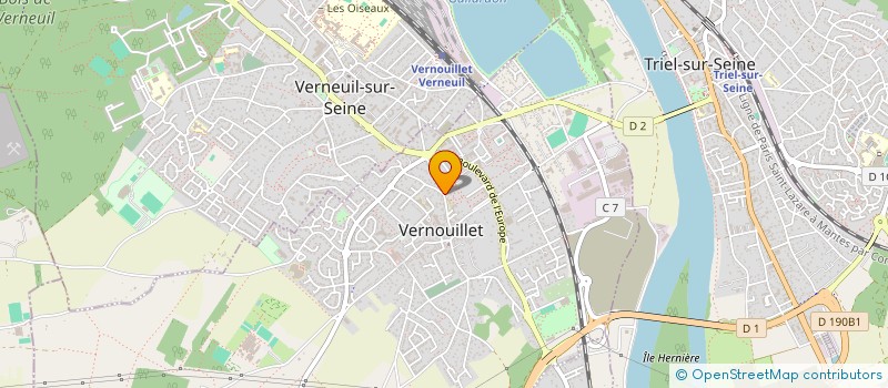 localisation de l'entreprise SCI HMC à VERNOUILLET