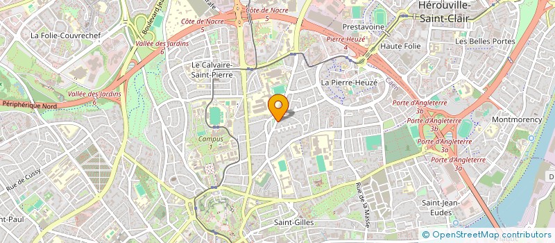 localisation de l'entreprise SCI HMCST2K à CAEN