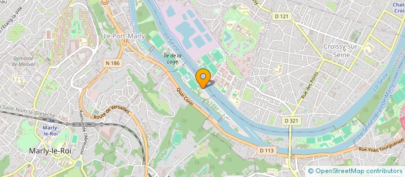 localisation de l'entreprise SCI HMD  LOUVECIENNES