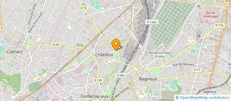 localisation de l'entreprise SCI HMFC  CHATILLON