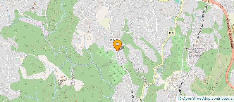 localisation de l'entreprise SCI HMGC  GRASSE