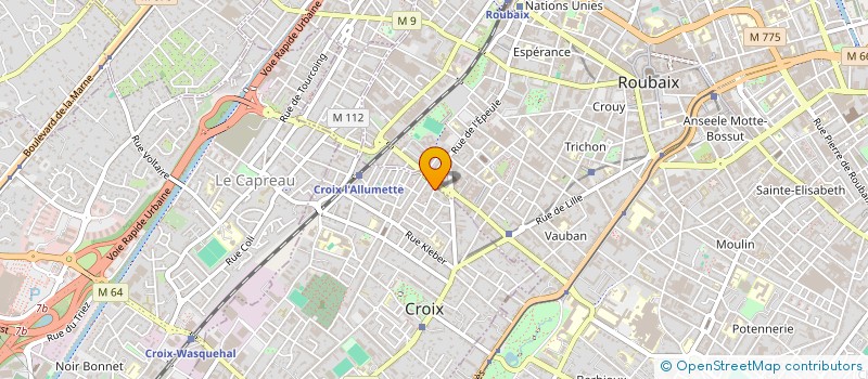 localisation de l'entreprise SCI HMHC à CROIX