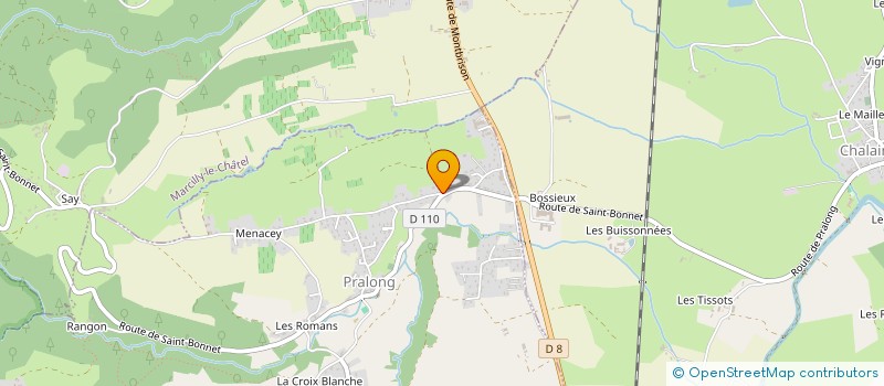 localisation de l'entreprise SCI HMP  PRALONG