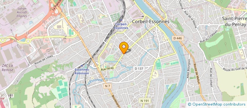 localisation de l'entreprise SCI HMS à CORBEIL-ESSONNES